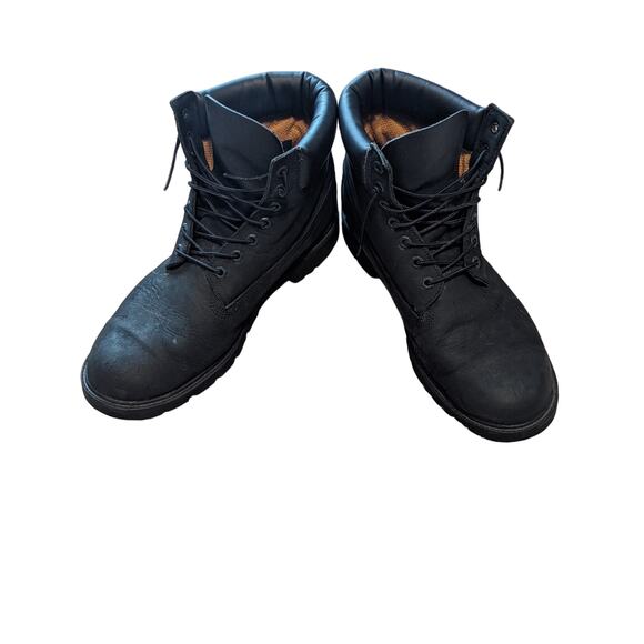 Timberland black boots Nubuck leather Men's size 13.  Great shape! - Picture 1 of 12